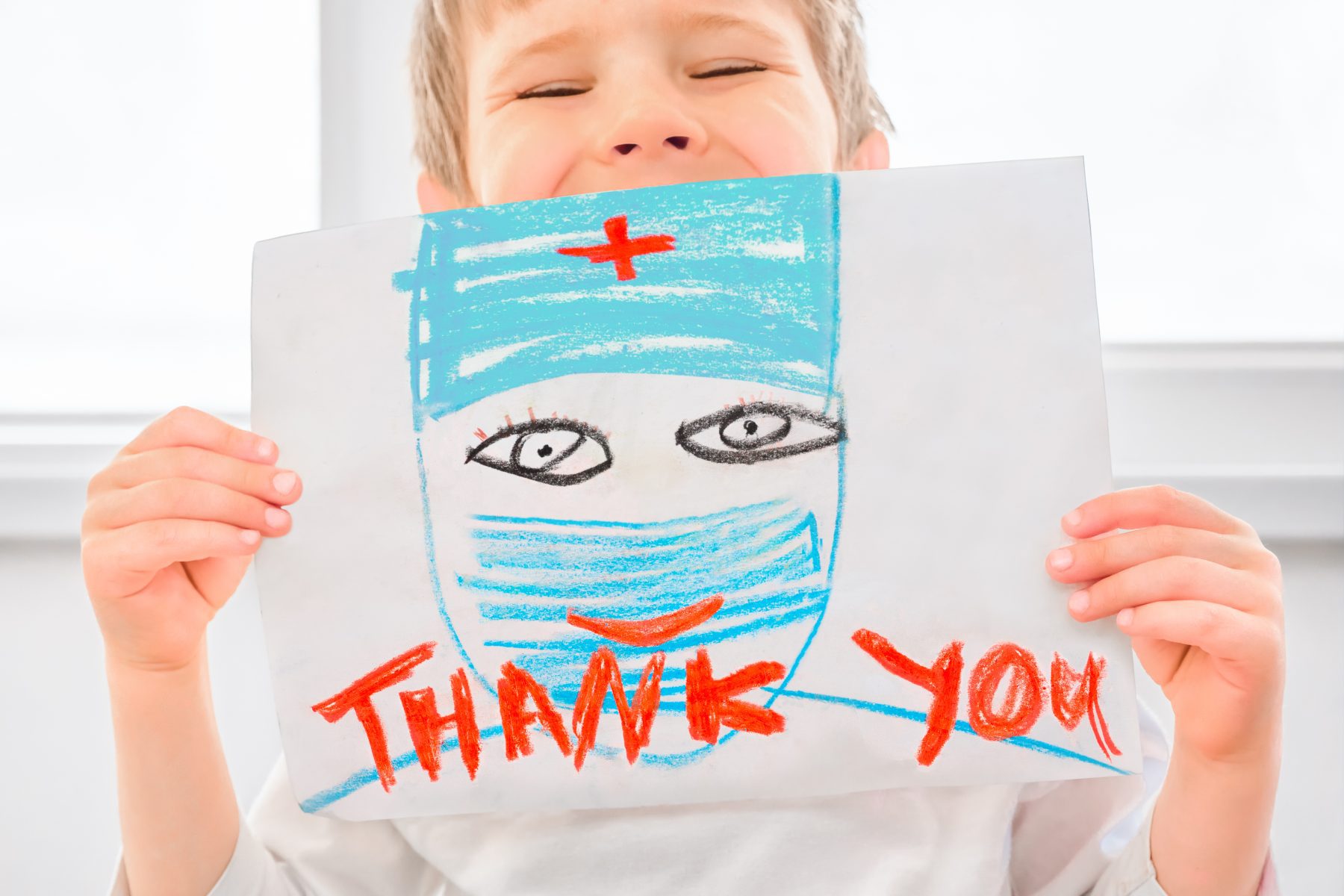Child Showing Gratitude to Doctors